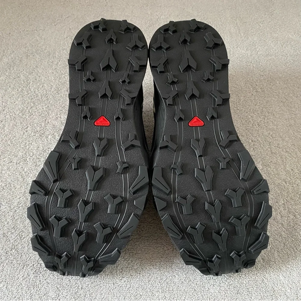 Salomon Shoes Womens 9 Black Yellow Thundercross GTX Hiking Trail Running 473836 - Picture 6 of 10